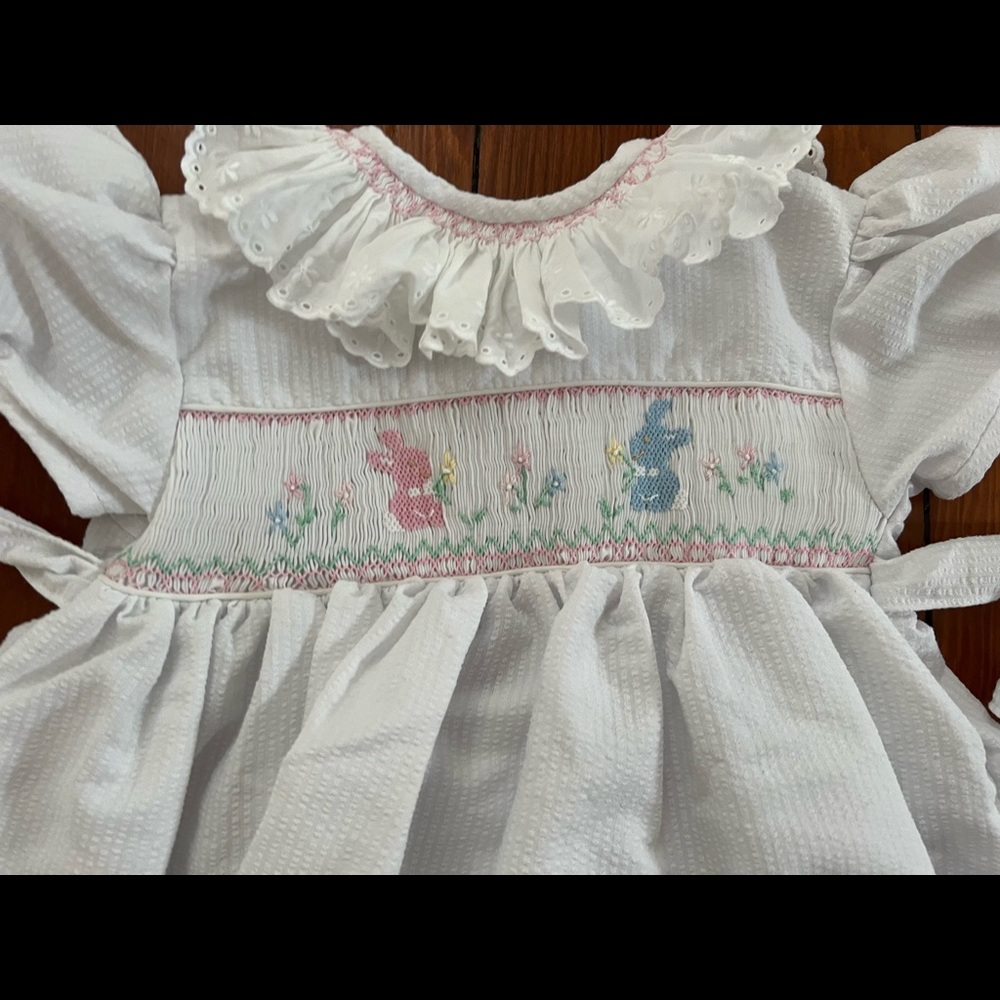 Easter Dress! Little girl smocked dress